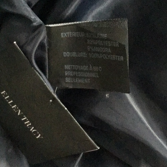 Ellen Tracy Walker Wool Angora Blend A-line Coat - Picture 7 of 7